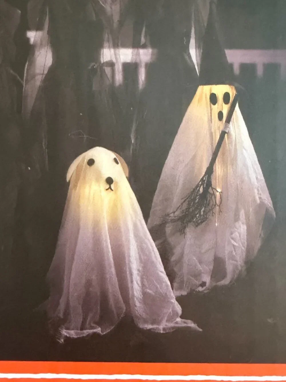 Martha Stewart 2 ft LED Fabric Dog Ghost Lighted Halloween NWT TikTok Viral